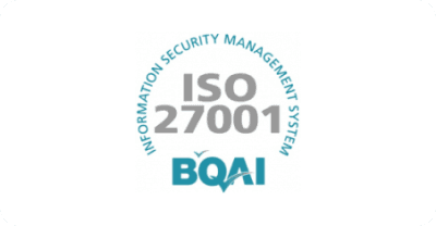 BQAI ISO 27001 Information Security Management System certified badge