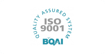 BQAI ISO 9001 Quality Assured System certified badge