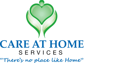 Care at Home Services logo with green heart graphic