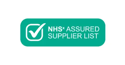 NHS Assured Supplier List badge confirming OneTouch Health accreditation